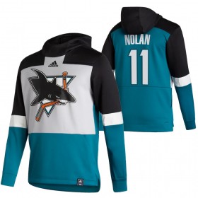 San Jose Sharks Owen Nolan 11 2020-21 Reverse Retro Hoodie Sawyer - Mannen